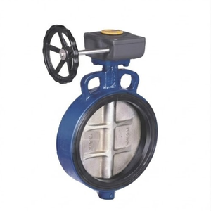 Válvula de Mariposa Industrial de Hierro Fundido con Disco de Acero Inoxidable SS304 CF8 y Asiento de EPDM, Válvula de Control de Flujo Accionada por Engranajes - Product Image 1