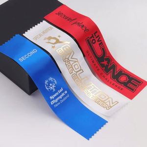 Cintas Deportivas al por Mayor, Cintas Personalizadas para Eventos, Cintas de Premio con Logotipo Impreso, Insignias, Etiquetas para Trofeos Deportivos - Product Image 3