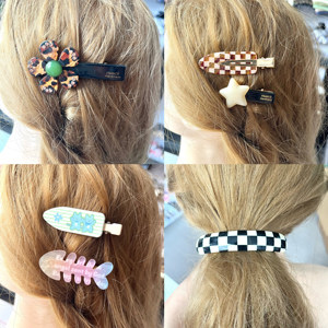 Pinzas para el cabello de diseño personalizado Qianjin, horquillas de acetato de MOQ bajo para mujeres, accesorios para el cabello - Product Image 2