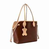 Sac de transport pour animaux de compagnie, sac à main pour petits chiens, aspect cuir, ouverture latérale, sac de voyage élégant pour chat