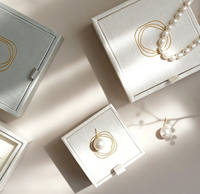 Colliers, boucles d'oreilles et bracelets de luxe personnalisés recyclables, emballages haut de gamme, boîtes en papier imprimées à ouverture rabattable pour les bijouteries