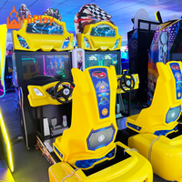Máquina de Juego de Carreras de Autos Operada con Monedas, Simulador de Conducción Comercial para FEC y Parques de Diversiones