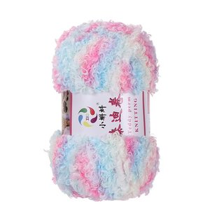 Fil à tricoter Teddy Curly Wool Blended 100G pour le tricot artisanal, les écharpes, le crochet, les chaussures, les chapeaux, les jouets en peluche - Product Image 5