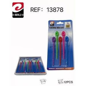 MNJ Bag Closers 5 clip di chiusura in plastica colorate per l'organizzazione delle borse - Product Image 2