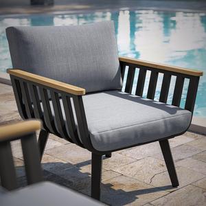 Ensemble de canapé de jardin extérieur moderne en aluminium Yoho, meubles de patio durables et élégants pour salon et hôtel - Product Image 4