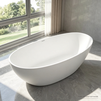 Baignoire de massage Whirlpool en acrylique de 72 pouces avec jets d'air