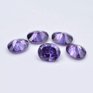 Neue Produkte Innovatives Produkt Zirkonia Stein Edelsteine Leichte Amethyst Ovale Form Geburts steine - Product Image 2