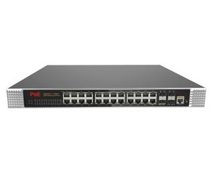 Switch PoE industriel 29 ports 24x10/100/1000M 4xSFP 256G L2+ géré 6KV anti-surtension NMS APP CCTV OEM - Product Image 4