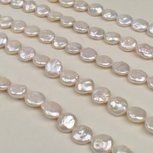 Perla Barroca Natural de Agua Dulce de 15 mm, Forma de Botón Irregular Grande, Perla Suelta para Joyería DIY, Color Blanco y Rosa en Existencia - Product Image 4