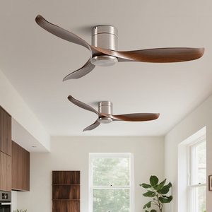 Ventilador de Techo Moderno con 3 Aspas, Motor Negro, Motor de Corriente Continua, Control Remoto, Funcionamiento Silencioso para Sala de Estar, Dormitorio, Decoración del Hogar - Product Image 2