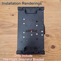 Support de fixation réglable pour joystick et manette d'accélération de simulateur de vol Airbus A320, support de table stable pour simulation de vol
