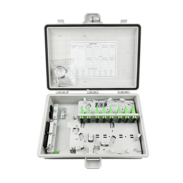 Set Top Optical Fiber Optical Distribution Box / 1 32 Fiber Optical Splitter Box