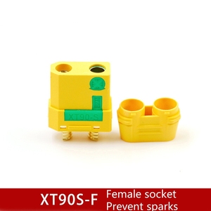 XT90H-M XT90S XT150 XT90E AS150-M AM1015E-M -F ขั้วต่อกระแสไฟสูงสีเหลืองสีดำสีแดงทองปลั๊กโมเดลเครื่องบิน - Product Image 4