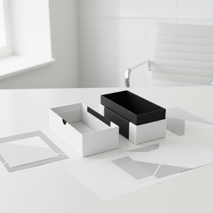 Boîte cadeau personnalisée imprimée UV pour vernis à ongles, soins de la peau et gloss pour faux <span class=keywords><strong>cils</strong></span>, avec couvercle en relief Ciel et Terre - Product Image 3