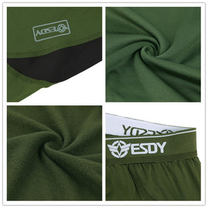 Ensemble de sous-vêtements chauds tactiques de plein air 4 couleurs, combinaison thermique de sport de chasse - Product Image 4