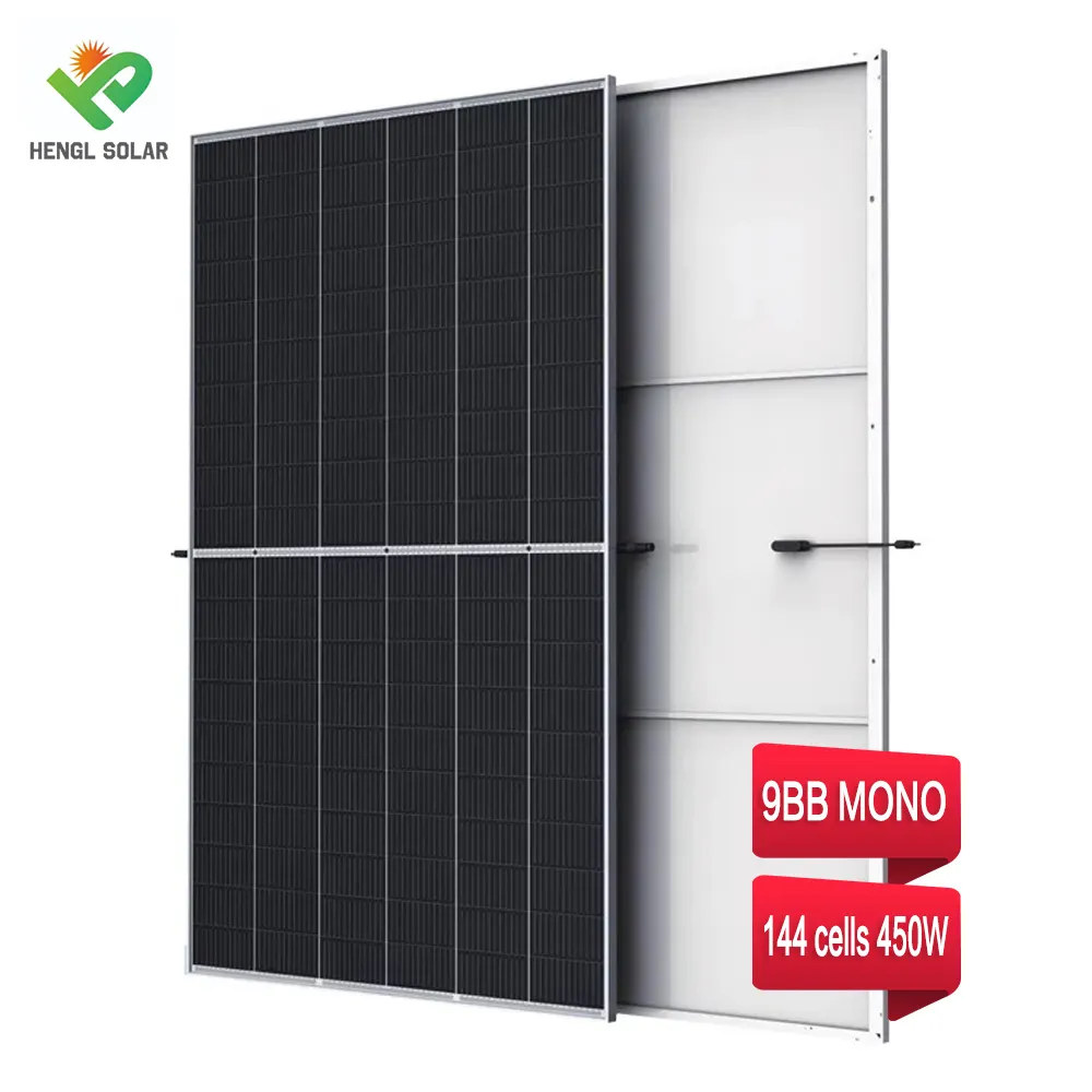 Tier 1 Brand HL Solar Panel 440w 450w 460w 500w Mono 1000v 1500v Solar Panels Module Price