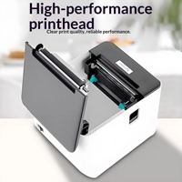 Impresora de Etiquetas Xprinter T361 con Interfaz USB, 203DPI, para Cafeterías, Tiendas de Té con Leche, Supermercados, Impresora de Códigos de Barras y Etiquetas Adhesivas de 80mm