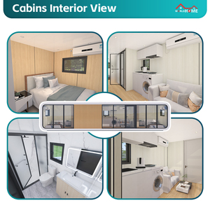 บ้านแคปซูลเคลื่อนย้ายได้แบบยืดออกได้หรูหราทันสมัยแคมป์บ้าน prefab เคลื่อนที่ได้สำหรับโรงแรม prefab บ้านโดยอัตโนมัติ - Product Image 5