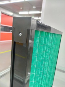 Cadre en plastique ABS plissé en fibre synthétique HVAC industriel En779 G4 592x592x46 MAU et filtre à air primaire AHU - Product Image 5