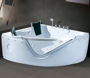 Bañera de masaje para baño Bañera de masaje de chorro de burbujas individuales Bañera de acrílico térmico con almohada para bañera - Product Image 5