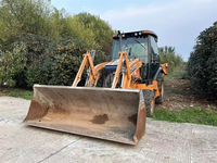 CASE 580 Super N Backhoe Loader Asli Amerika, Bucket Wheel Loader Kecil 8 Ton, Backhoe Loader CASE 580L 580M Buatan AS untuk Dijual