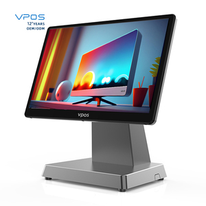 Directo de fábrica VPOS T1 Sistema POS completo Terminal de hardware Monitor de pantalla táctil Tienda Caja registradora <span class=keywords><strong>Windows</strong></span> Android Nuevo - Product Image 1