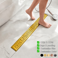 CE ISO9001 Moderne Drain de douche linéaire long en acier inoxydable SUS 304 pour salle de bain, baignoire, cuisine, drain de sol, hôtel, extérieur