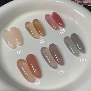 ZRKGEL Effet Verre Transparent Échantillon Gratuit Auto-nivelant Écologique Qualité Professionnelle Salon Gel UV Transparent Effet Gelée - Product Image 4