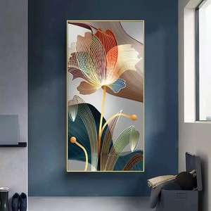 Affiche de peinture de bureau de fleur de cristal de nature morte de luxe personnalisée cadre <span class=keywords><strong>photo</strong></span> de belle maison <span class=keywords><strong>sur</strong></span> la <span class=keywords><strong>toile</strong></span> pour la décoration de restaurant - Product Image 2