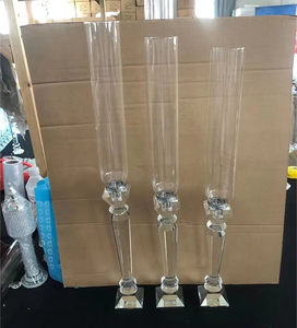 Prezzo all'ingrosso ciotole di fiori tavoli di nozze centro pezzi decorazioni di cristallo braccia <span class=keywords><strong>trasparenti</strong></span> <span class=keywords><strong>portacandele</strong></span> di cristallo - Product Image 6