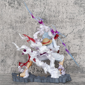 Figura <span class=keywords><strong>de</strong></span> acción <span class=keywords><strong>de</strong></span> One Piece, Gear 5 Luffy Nika, estatua <span class=keywords><strong>de</strong></span> 28 cm, pose guiñando, agarrando el <span class=keywords><strong>trueno</strong></span>, figura <span class=keywords><strong>de</strong></span> resina <span class=keywords><strong>de</strong></span> anime <span class=keywords><strong>de</strong></span> One Piece, venta al por mayor - Product Image 4
