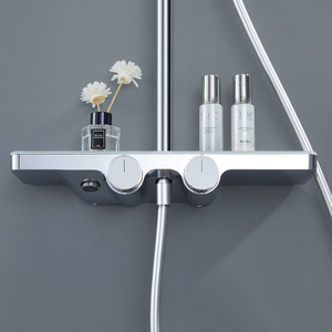 Sistema <span class=keywords><strong>Doccia</strong></span> a Vista di Grado Architettonico con <span class=keywords><strong>Soffione</strong></span> <span class=keywords><strong>Doccia</strong></span> a Doppia Funzione e Miscelatore in Ottone Anti-Calcare - Product Image 5