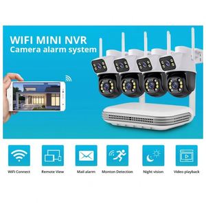 Icsee Xmeye 6Mp 4Ch 8Ch Sistema de cámara de seguridad Sistema de visión nocturna Red inalámbrica Nvr para el hogar Nube Tarjeta SD Almacenamiento DE DATOS Ptz - Product Image 4