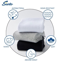 Chaussettes de sport en coton de haute qualité pour hommes, sans couture, douces, chaudes, respirantes, séchage rapide, logo personnalisé, faible MOQ, vente en gros d'usine
