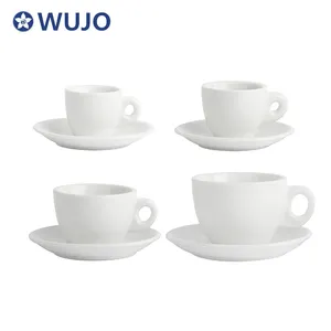 ชุดถ้วยชาเซรามิกพอร์ซเลนสีขาว,ชุดถ้วยกาแฟและจานรองเซรามิกส่วนบุคคล