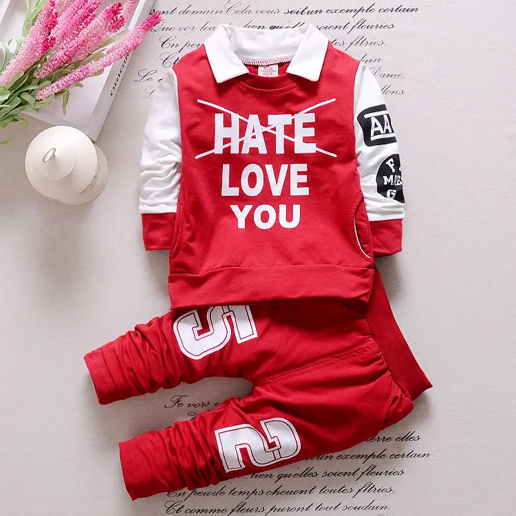 Online-Shopping Kid Clothing Brand Outlet Lager Spring Wear Set Kostenlose Probe