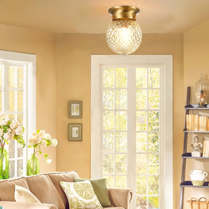 Lampada a Sospensione Moderna in <span class=keywords><strong>Ottone</strong></span> con Illuminazione LED per Soggiorno, Ingresso e Corridoio - Product Image 2