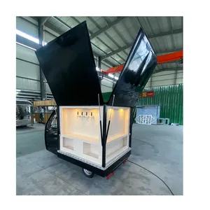 Street Mobile Fast Food Trailer Coffee Van Beer Bar triciclo elettrico Food Truck in vendita