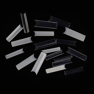 Pas de C courbe XL XXL XXXL Extra Long cercueil carré ongles conseils clair demi-couverture en gros carré ongles conseils - Product Image 1