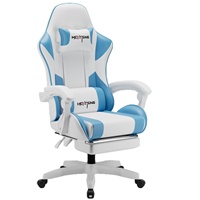Chaise de Gaming E-sport en Cuir PU Pivotante Ergonomique avec Accoudoirs Réglables Design Moderne et Simple pour Bureau, Maison, Cybercafés, Streamers