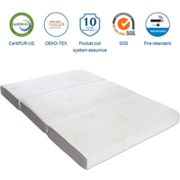 Meilleur matelas d'usine Koala Twin Single King Matelas pleine grandeur Matelas pliant en mousse à mémoire de forme en gel