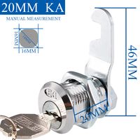 Serrure de porte d'armoire électrique à quart de tour MS604 OEM ODM, cylindre en alliage de zinc, serrure à came
