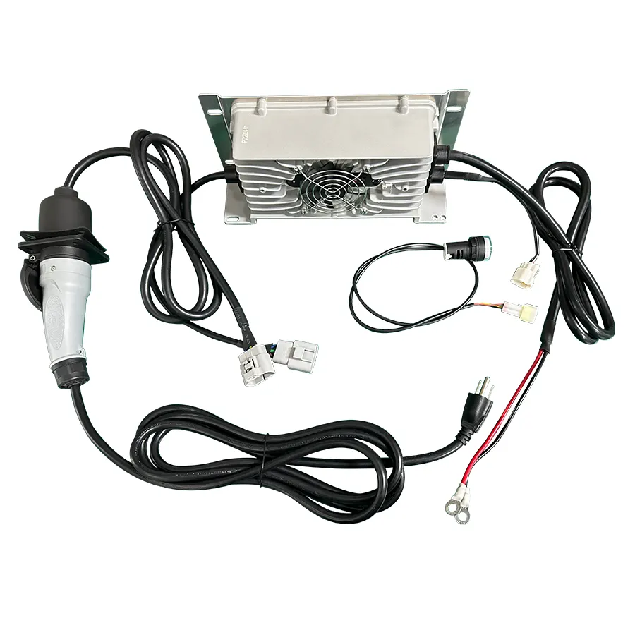 Caricabatteria a bordo 84V 87.6V 72V 12A 15A con spina a corrente alternata e indicatore LED esterno