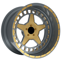Jantes en aluminium monobloc forgées de 20 pouces à 5 branches, design étoile, pour Chevrolet Camaro, Ford Mustang, Dodge Charger, légères