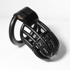 性的拘束具 男性用貞操帯 シッシィ貞操ケージ 4つのベースリング付き - Product Image 6
