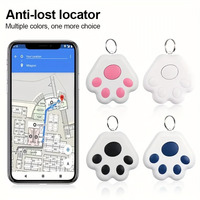 Playpal Mini Fashion Cute Smart Dog Pets BT 5.0 GPS Tracker Anti-lost Alarm Tag Wallet Key Finder Locator Bekerja dengan IOS dan Android