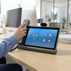Terminal de visioconférence intelligent Android 12 4G LTE WiFi VoLTE POE <span class=keywords><strong>Téléphone</strong></span> de bureau multimédia haut de gamme Écran IPS 10,1 pouces Bureau - Product Image 1