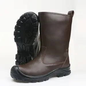 Американские водонепроницаемые резиновые защитные рабочие ботинки на платформе с металлическим носком
