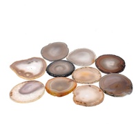 Plaque d'agate naturelle de super qualité plateau de dessous de verre plat en pierre artisanat en pierre semi-précieuse sculpté avec technique de gravure d'amour
