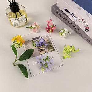 Fleurs artificielles en soie lilas, haute simulation, décorations de mariage, style minimaliste, accessoires de décoration intérieure réutilisables - Product Image 1